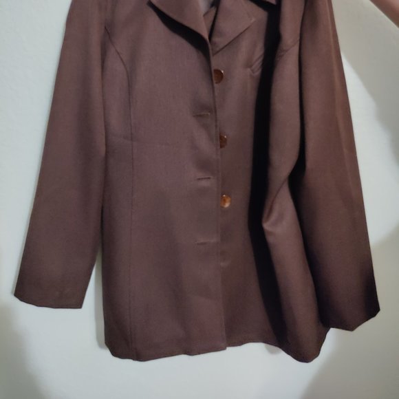 Brown Skirt Suit Set - Picture 2 of 2